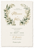 Eucalyptus Wreath Wedding Invitation Template